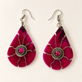 Peruvian Fuchsia Petal Drop Earrings product photo