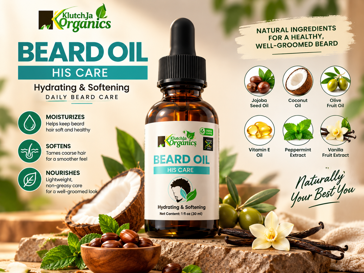 Klutchja Organics Hydrating & Softening Beard Oil