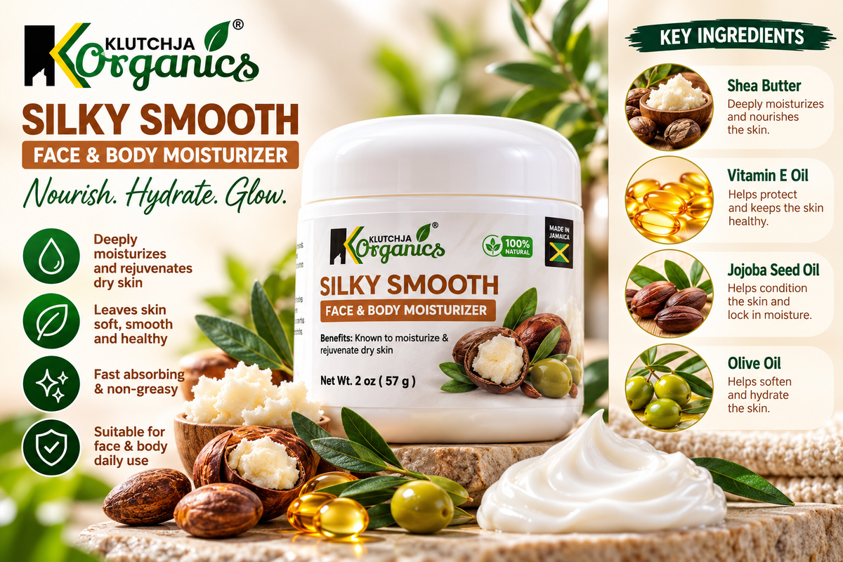 Klutchja Organics Silky Smooth Face & Body Moisturizer
